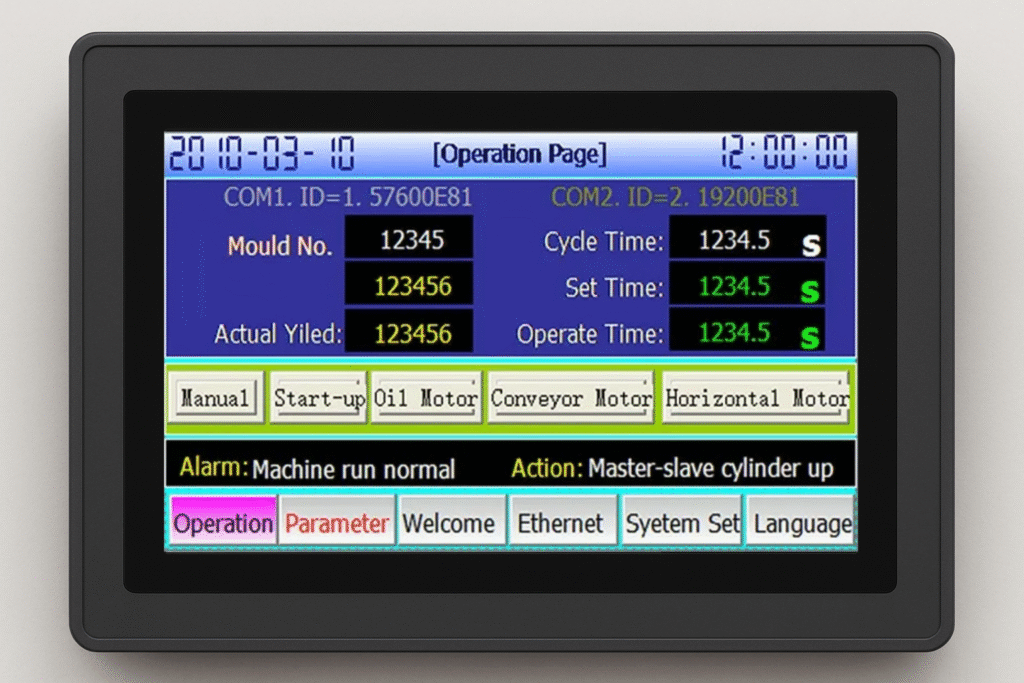 7 inch Industrial HMI PLC